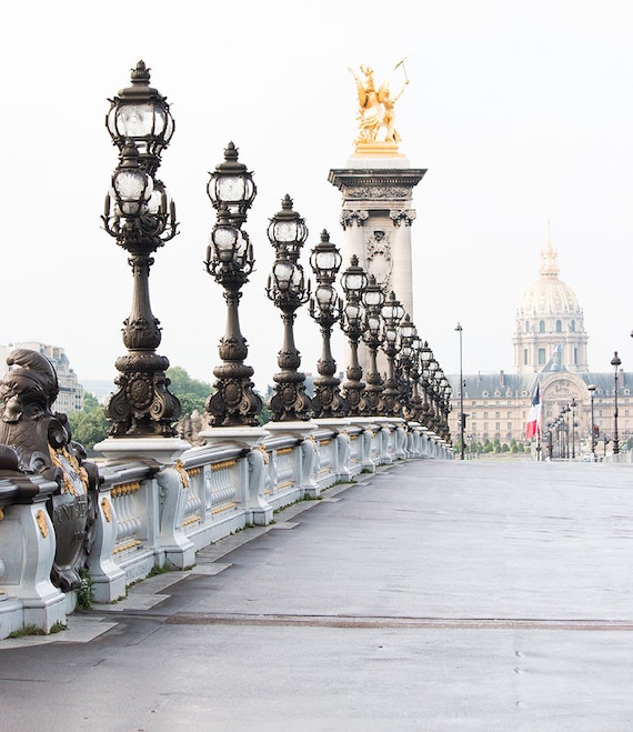 Pont Alexandre III Photography, Paris Architecture Print