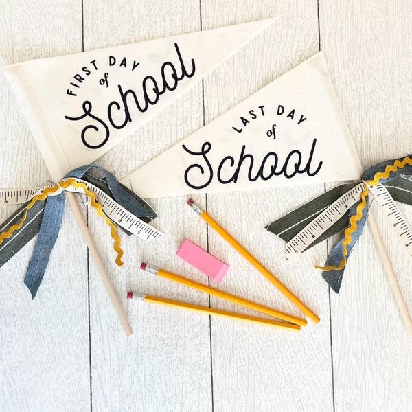 First / Last Day of School Pennant