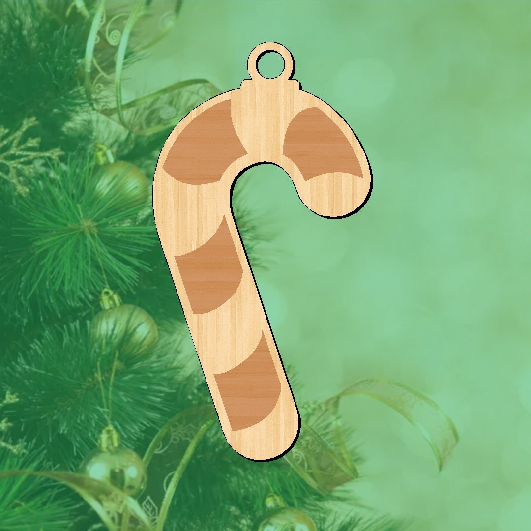 Laser Cut File Svg, Laser Cut File Ornament Svg, Candy Cane Laser Cut ...