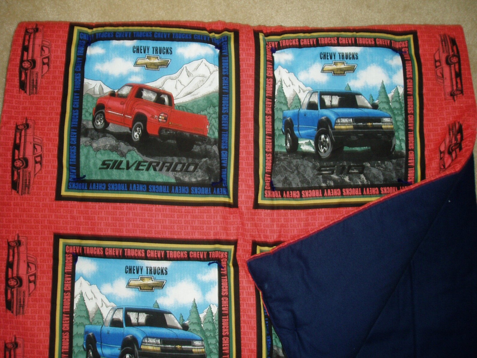 Chevy Truck Throw Quilt/Blanket Etsy