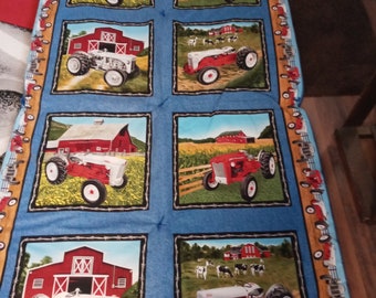 Tractors/Tractors/Tractors Throw/Quilt/Blanket