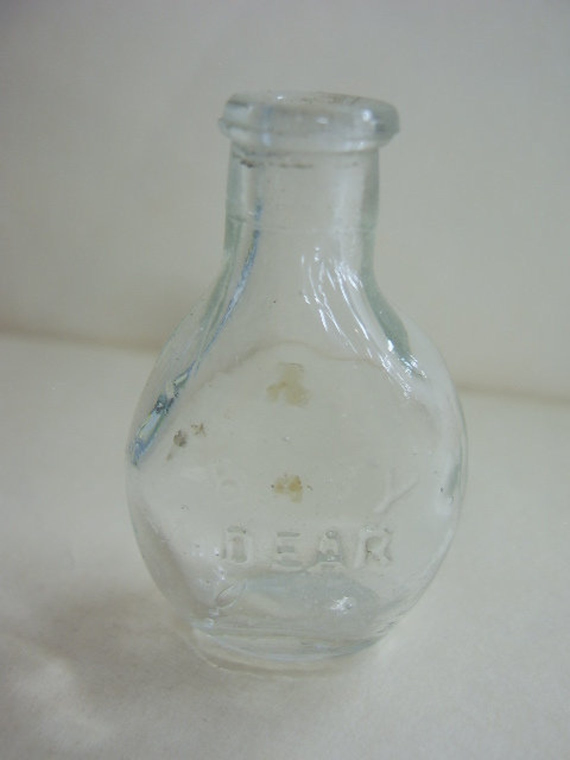 Glass Doll Bottle Old Style Etsy