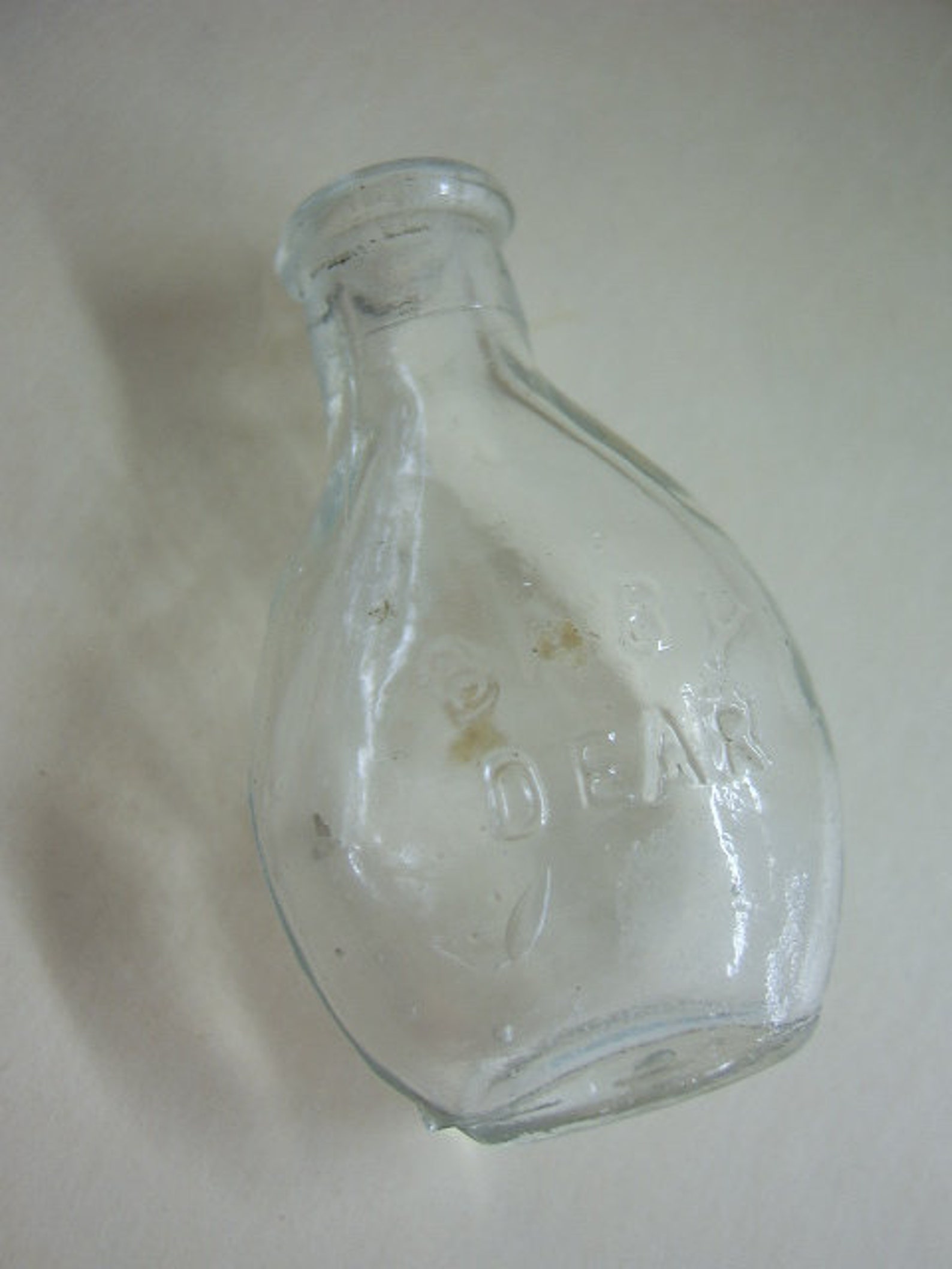 Glass Doll Bottle Old Style Etsy