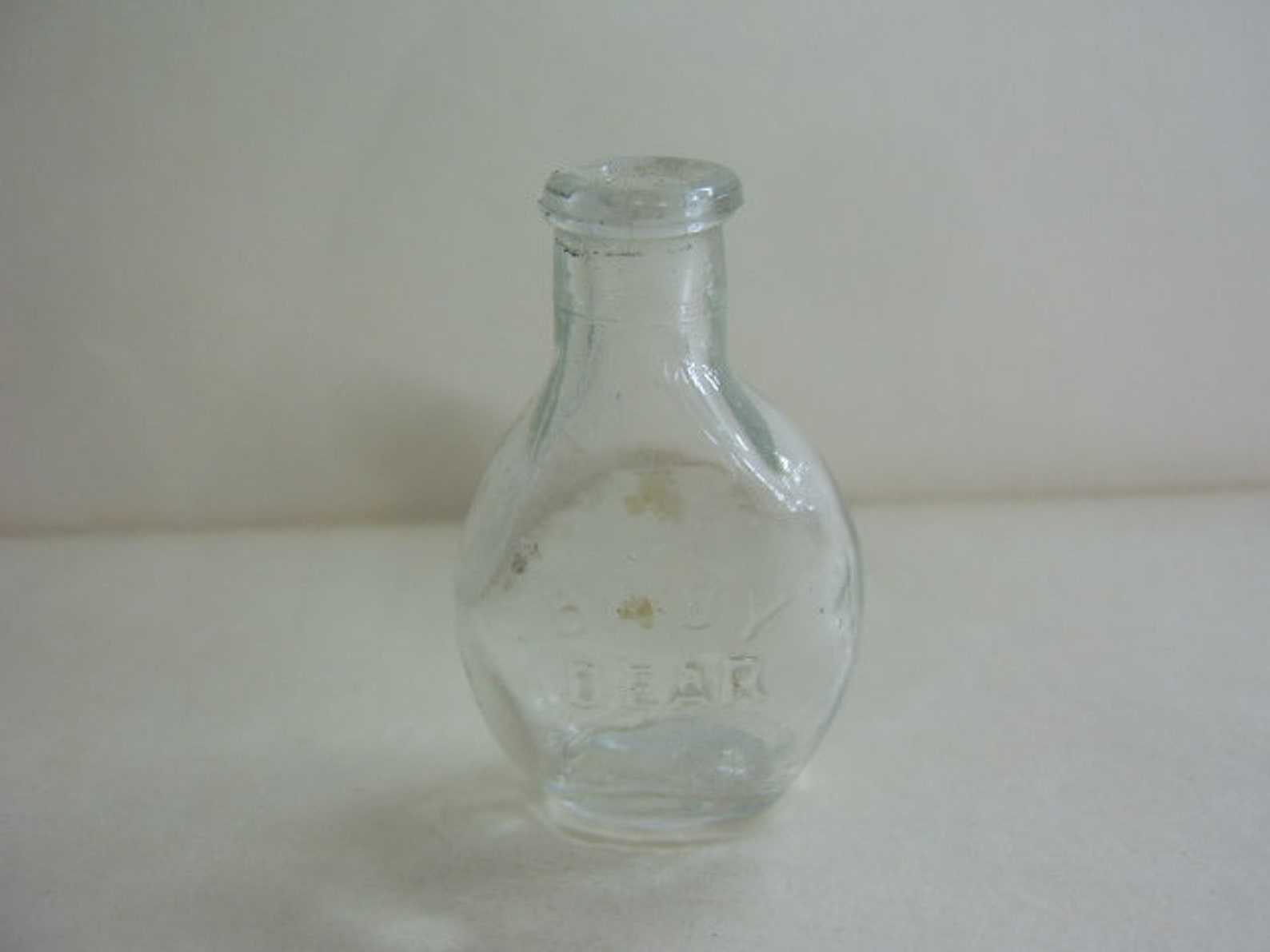 Glass Doll Bottle Old Style Etsy