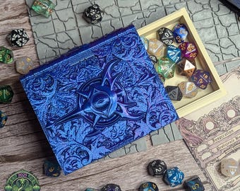 Warlock Tome Dice Vault and Dice Tray by Fates End | Dice Storage | Dungeons and Dragons | Deck Holder