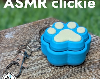Clicker Cat Paw Fidget | Porte-clés Fidget pour clavier mécanique | ASMR | Porte-clés pour le soulagement de l'anxiété et du stress | Jouet sensoriel agité