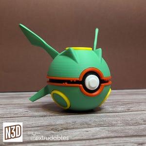 Bola de personaje Rayquazer / Pokebola / Bolas de monstruo Pokémon / Regalo para fanáticos de Pokémon / Bolas de personaje temáticas de Pokebola Pokémon