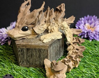 Baby Articulated Woodland Dragon | Nature Dragon | Fantasy Dragons