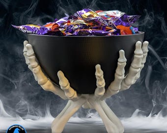 Skeleton Hands Candy Bowl | Halloween Decorations | Gothic Decorations | Bowls
