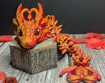 Baby Articulated Heart Dragon | Valentine's Day Gift | Heart Shaped Gift