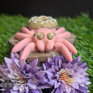 Articulated Cute Donut Spider | 3D Printed Sensory Toy | Fidget Buddy