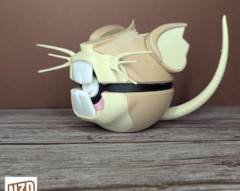 Raticate-Themed Character Poké Ball | Pokeball Prop | Pokemon Monster Balls | Pokemon Fan Gift | Pokemon Themed Character Balls