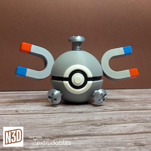 Bola de personaje Magnemite / Accesorio de Pokeball / Bolas de monstruo de Pokémon / Regalo para fanáticos de Pokémon / Bolas de personaje con temática de Pokeball de Pokémon