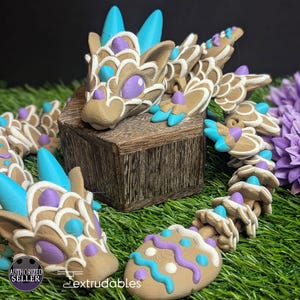 Drago di biscotti pasquale articolato per bambini / Regalo di Pasqua