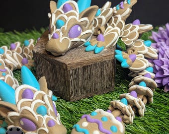 Baby artikulierter Osterkeks-Drache | Oster Geschenk