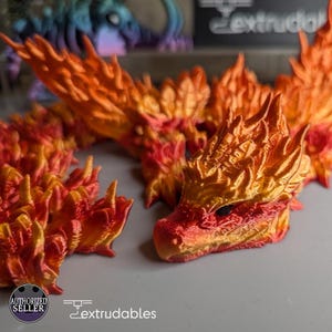 Articulated Phoenix Dragon | Fire Pyro Dragon | Sensory Toy | Fidget Toy