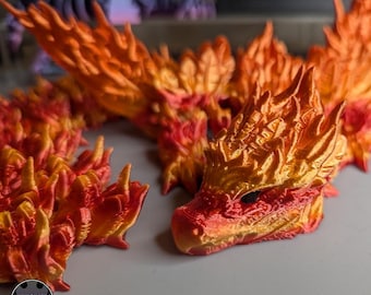 Articulated Phoenix Dragon | Fire Pyro Dragon | Sensory Toy | Fidget Toy