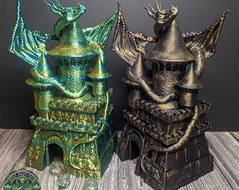 Game Master Dragon Dice Tower by Fates End | Dungeons and Dragons | Warhammer | Table Top Gaming Accessories