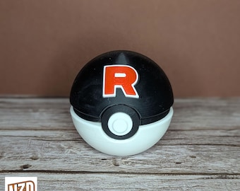 Team Rocket Ball | Creature Ball | 3D Printed Gift | Desk Display