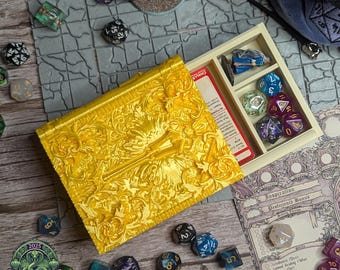 Cleric Tome Dice Vault and Dice Tray by Fates End | Dice Storage | Dungeons and Dragons | Deck Holder