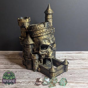 Skull Citadel Dice Tower by Fates End | Dice Towers | Gaming Accessories | Dungeons and Dragons | Table Top Gaming Dice Towers | 3D Printed