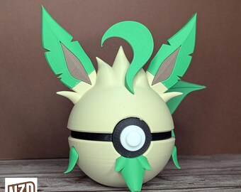 Leafeon-Themed Character Poké Ball | Pokeball Prop | Pokemon Monster Balls | Pokemon Fan Gift | Pokemon Themed Character Balls