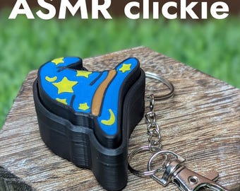 Wizard Hat Fidget Clicker | Mechanical Keyboard Fidget Keychain | ASMR | Anxiety and Stress Relief Keychain | Sensory Fidget Toy