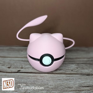 Poké Ball de personaje con temática de Mew / Accesorio de Poké Ball / Monster Balls de Pokémon / Regalo para fans de Pokémon / Bolas de personaje con temática de Pokémon