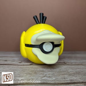Poké Ball de personaje con temática de Psyduck / Accesorio de Poké Ball / Monster Balls de Pokémon / Regalo para fans de Pokémon / Bolas de personajes con temática de Pokémon