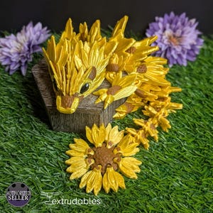 Baby Articulated Sunflower Dragon | Flower Dragon