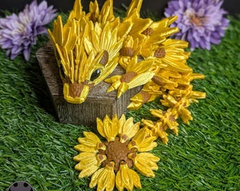 Baby Articulated Sunflower Dragon | Flower Dragon