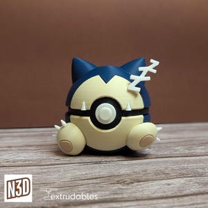 Bola de personaje Snorlax / Pokebola / Bolas de monstruo de Pokémon / Regalo para fanáticos de Pokémon / Bolas de personaje temáticas de Pokebola de Pokémon