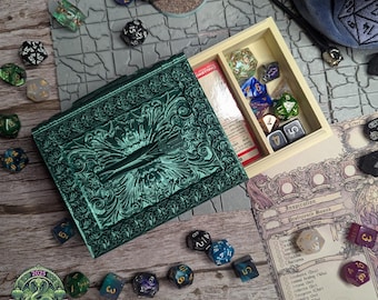 Ranger Tome Dice Vault and Dice Tray by Fates End | Dice Storage | Dungeons and Dragons | Deck Holder
