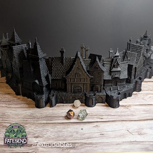 Furhaven DM/GM Screen | Game Master Screen | Table Top Gaming | Fantasy Village GM Screen | Pathfinder | Role Playing Games