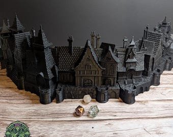 Furhaven DM/GM Screen | Game Master Screen | Table Top Gaming | Fantasy Village GM Screen | Pathfinder | Role Playing Games