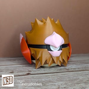Poké Ball de personaje con temática de Spearow / Accesorio de Poké Ball / Monster Balls de Pokémon / Regalo para fans de Pokémon / Bolas de personajes con temática de Pokémon