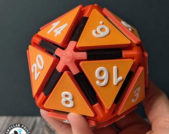 Dados D20 gigantes con clic / Regalo DND / Dados D20 grandes / D20 enormes / ¡20 botones de clic individuales!