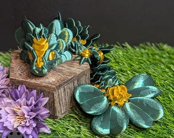 Baby Articulated Clover Dragon | St Patrick's Dragon