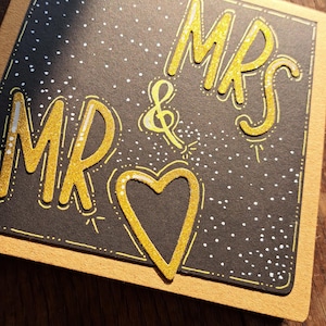 DIY, cartes, faire-part de mariage, Mme et M.