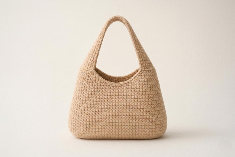 Crochet Hobo Bag Pattern, Modern Tote, Market Bag PDF (Digital Download) image 6