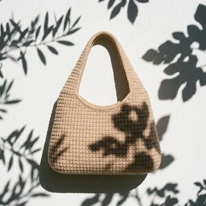 Crochet Hobo Bag Pattern, Modern Tote, Market Bag PDF (Digital Download) image 8