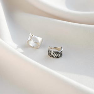 Sterling Silver Earrings for Her – Minimalist 925 Sterling Silver Jewelry, Unique Fashion Women Jewelry, Handmade in Ukraine Gift