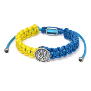 Handgefertigtes Armband aus Paracord für Herren & Damen – Minimalistischer Unisex Schmuck | Vaterländisches Ukraine Zubehör | Langlebiges Survival Style Geschenk