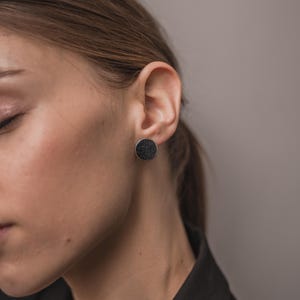 Aventurine Huggie Earrings: 925 Sterling Silver, Natural Gemstone