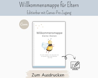 Welcome folder for parents | Editable with Canva Pro access | Daycare, nursery and childminding