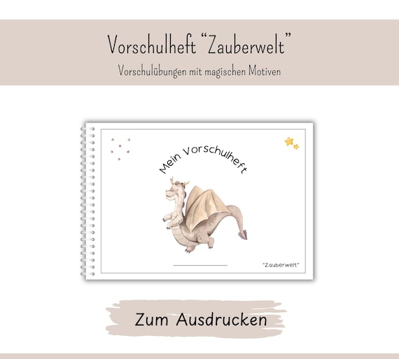 Vorschulheft Zauberwelt | Vorschulbuch | Kindergarten