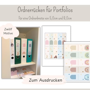 Colored binder spines for nursery/daycare/kindergarten