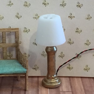 Quarter Inch Scale Electric Gold Floor Lamp