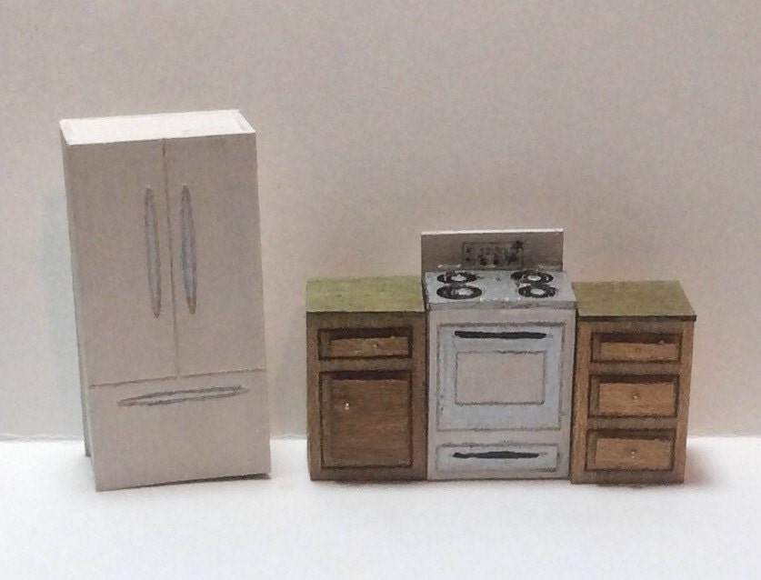 1:48 Quarter Inch Scale Modern Kitchen Furniture Kit | Etsy