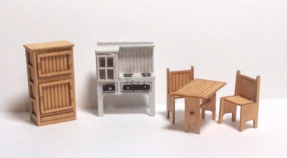 1:48 Quarter Inch Scale Country Style Kitchen Furniture Kit | Etsy
